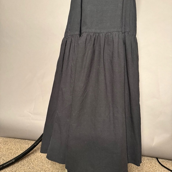 EVERLANE • Pinafore Dress - Cotton Stretch Tiered Spaghetti Strap w/ Pockets 00 - Picture 5 of 16